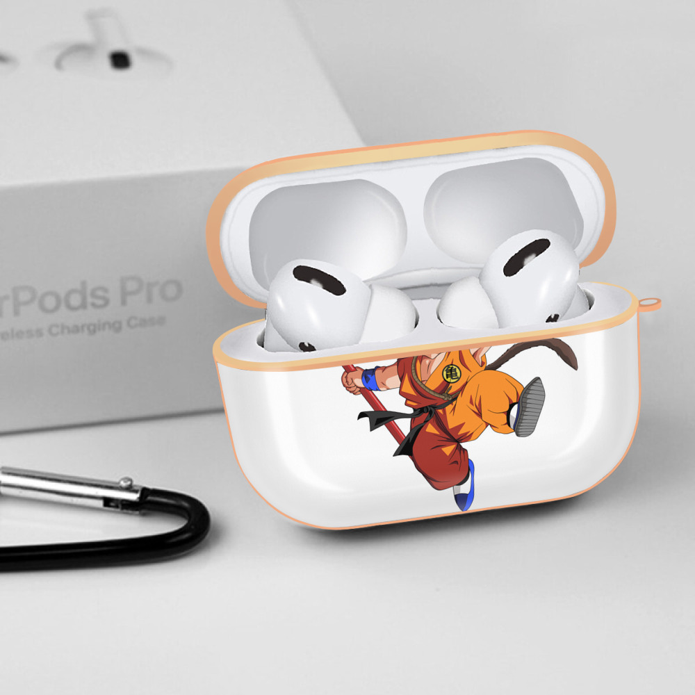 ドラゴンボール 孫悟空（そん ごくう）Son Goku カカロット DRAGON BALL Kakarotto 【AirPods Pro用】ハードシェル保護ケース｜耐衝撃・防指紋・カラビナ付き商品仕様