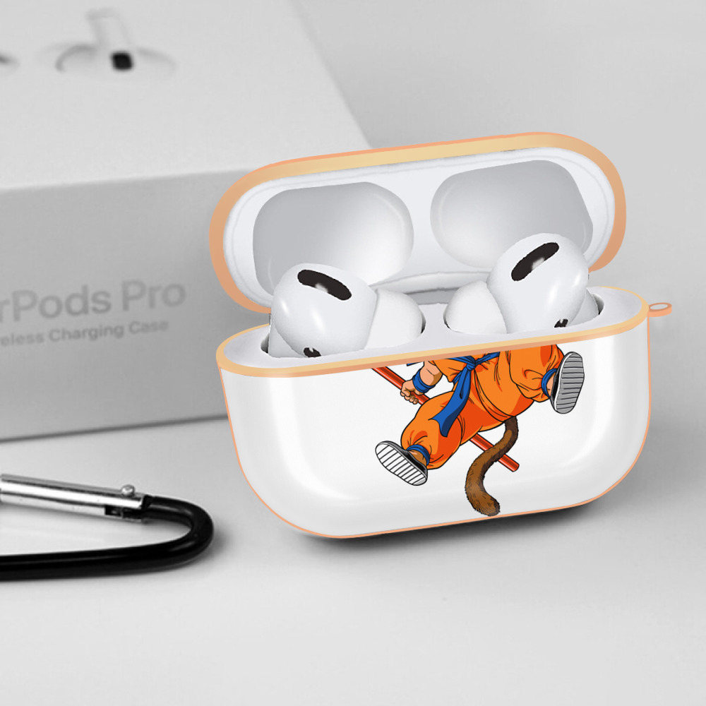 ドラゴンボール 孫悟空（そん ごくう）Son Goku カカロット DRAGON BALL Kakarotto 【AirPods Pro用】ハードシェル保護ケース｜耐衝撃・防指紋・カラビナ付き商品仕様