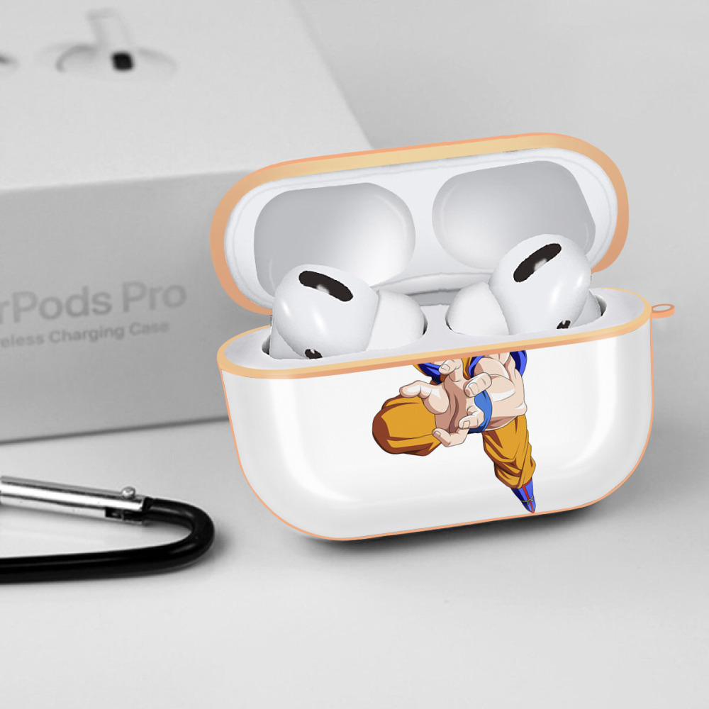 ドラゴンボール 孫悟空（そん ごくう）Son Goku カカロット DRAGON BALL Kakarotto 【AirPods Pro用】ハードシェル保護ケース｜耐衝撃・防指紋・カラビナ付き商品仕様