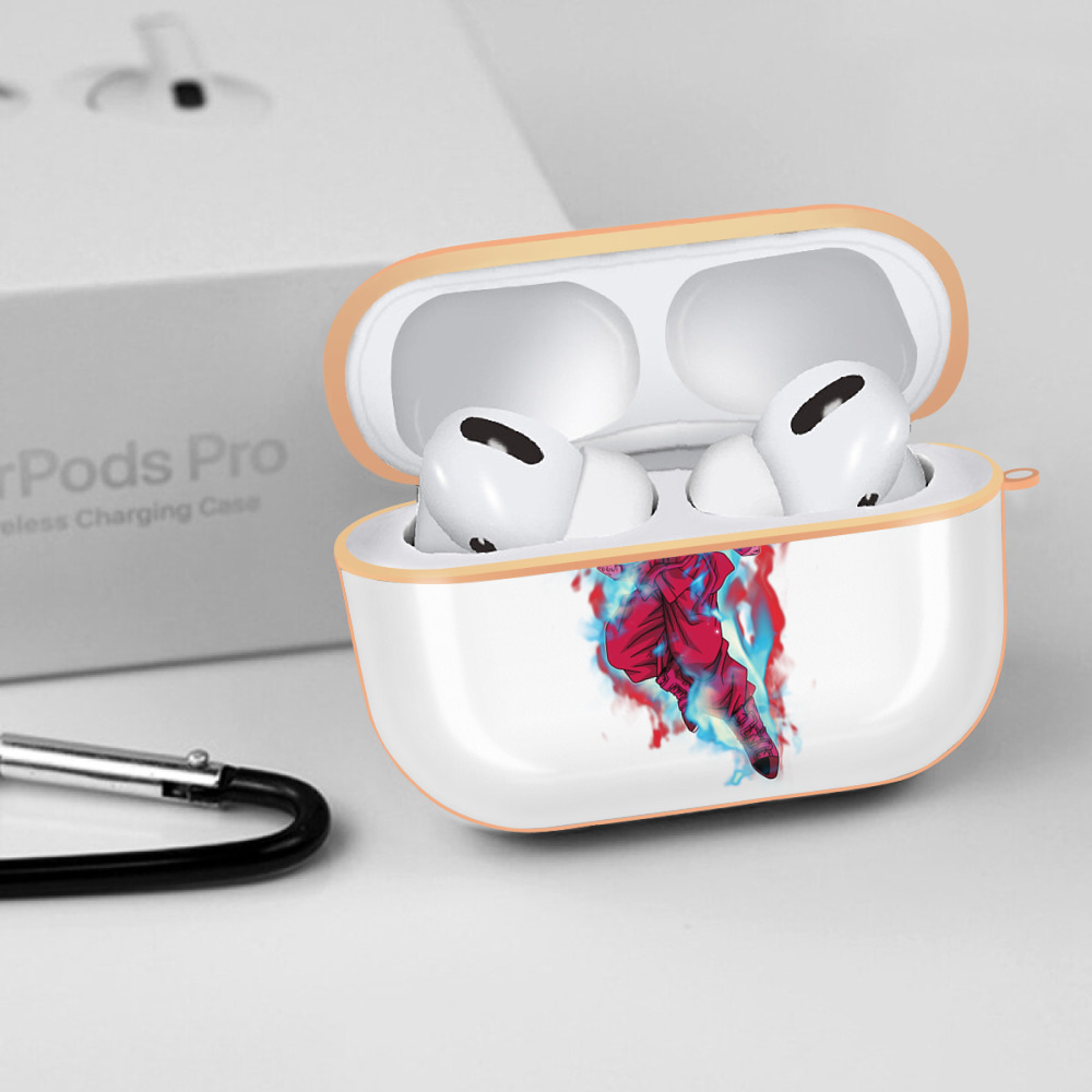ドラゴンボール 孫悟空（そん ごくう）Son Goku カカロット DRAGON BALL Kakarotto 【AirPods Pro用】ハードシェル保護ケース｜耐衝撃・防指紋・カラビナ付き商品仕様