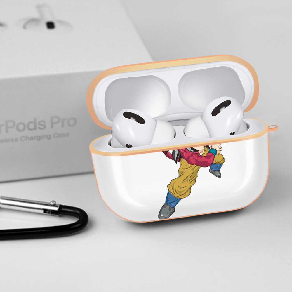 ドラゴンボール 孫悟空（そん ごくう）Son Goku カカロット DRAGON BALL Kakarotto 【AirPods Pro用】ハードシェル保護ケース｜耐衝撃・防指紋・カラビナ付き商品仕様