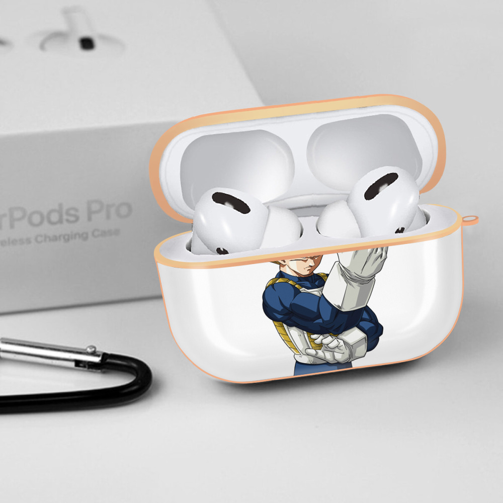 ドラゴンボール ベジータ四世（Bejīta Yonsei）DRAGON BALL Vegeta IV 【AirPods Pro用】ハードシェル保護ケース｜耐衝撃・防指紋・カラビナ付き商品仕様