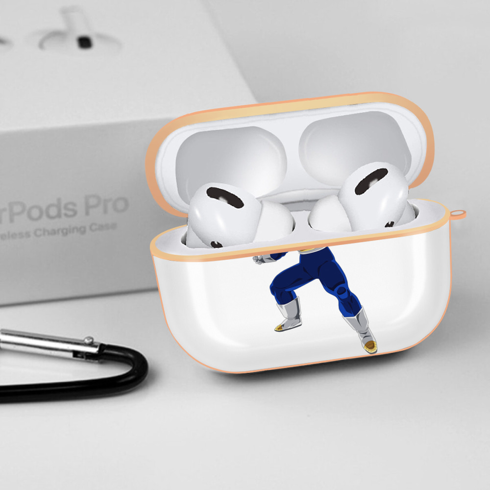 ドラゴンボール ベジータ四世（Bejīta Yonsei）DRAGON BALL Vegeta IV 【AirPods Pro用】ハードシェル保護ケース｜耐衝撃・防指紋・カラビナ付き商品仕様