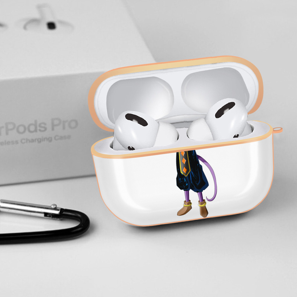 ドラゴンボール ビルス 破壊神ビルス DRAGON BALL Beerus Birusu 【AirPods Pro用】ハードシェル保護ケース｜耐衝撃・防指紋・カラビナ付き商品仕様
