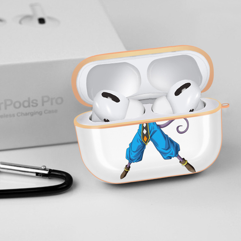 ドラゴンボール ビルス 破壊神ビルス DRAGON BALL Beerus Birusu 【AirPods Pro用】ハードシェル保護ケース｜耐衝撃・防指紋・カラビナ付き商品仕様