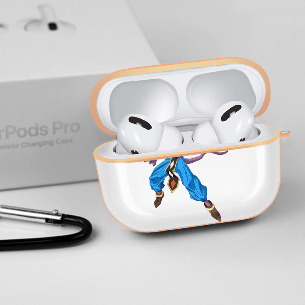 ドラゴンボール ビルス 破壊神ビルス DRAGON BALL Beerus Birusu 【AirPods Pro用】ハードシェル保護ケース｜耐衝撃・防指紋・カラビナ付き商品仕様