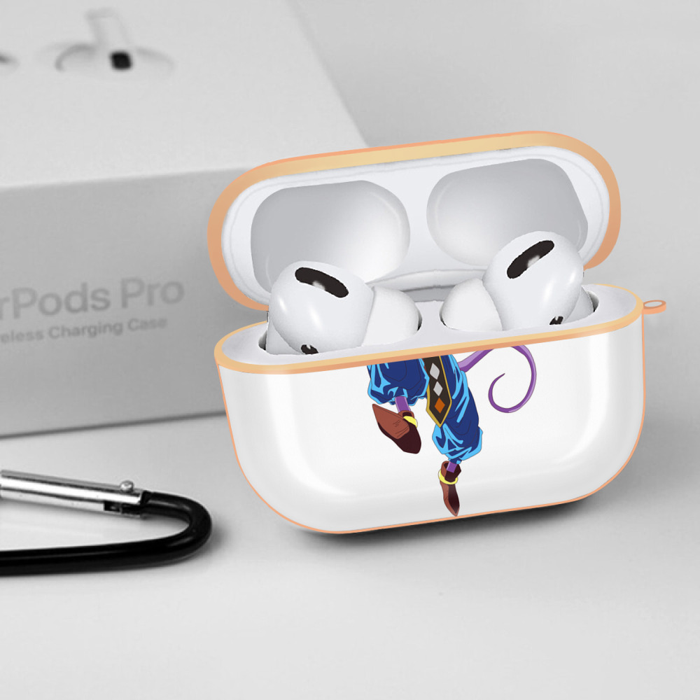 ドラゴンボール ビルス 破壊神ビルス DRAGON BALL Beerus Birusu 【AirPods Pro用】ハードシェル保護ケース｜耐衝撃・防指紋・カラビナ付き商品仕様