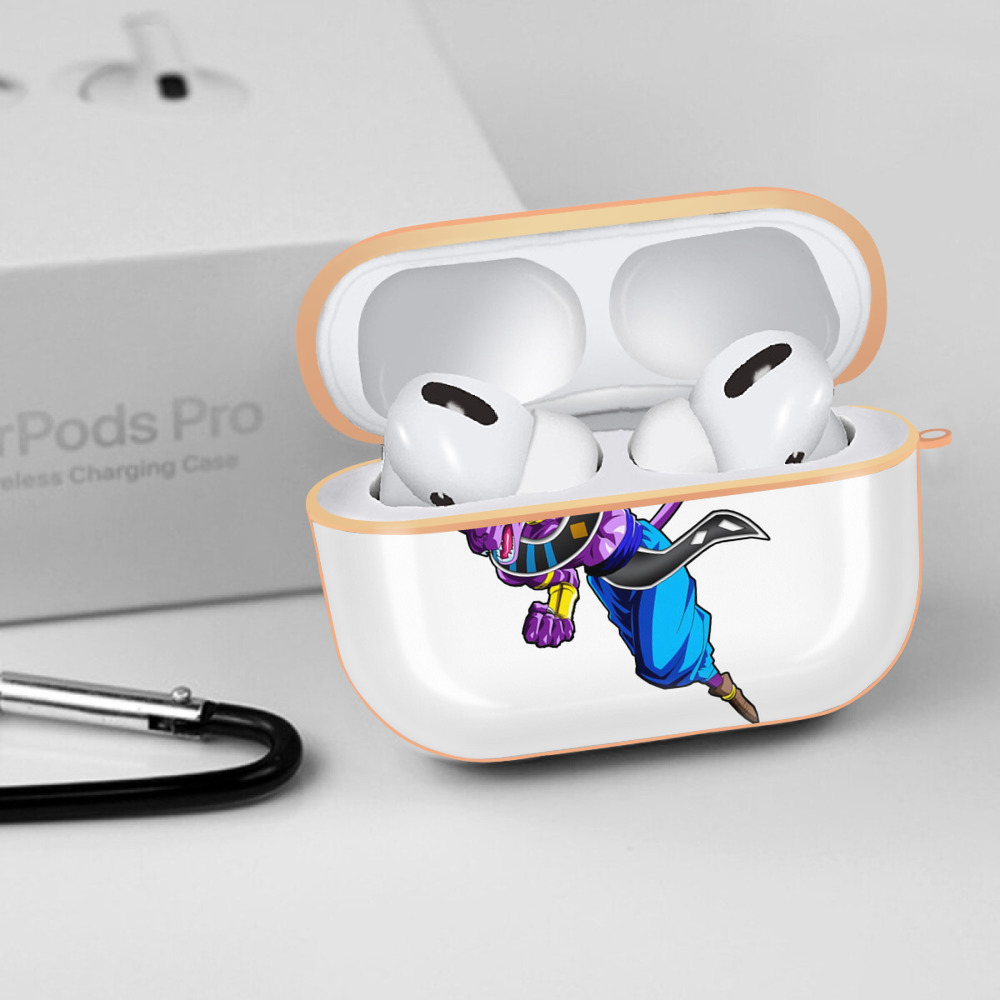 ドラゴンボール ビルス 破壊神ビルス DRAGON BALL Beerus Birusu 【AirPods Pro用】ハードシェル保護ケース｜耐衝撃・防指紋・カラビナ付き商品仕様
