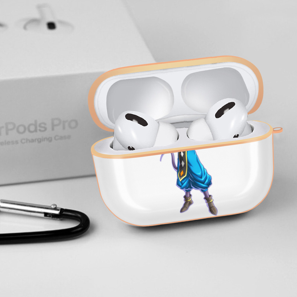 ドラゴンボール ビルス 破壊神ビルス DRAGON BALL Beerus Birusu 【AirPods Pro用】ハードシェル保護ケース｜耐衝撃・防指紋・カラビナ付き商品仕様