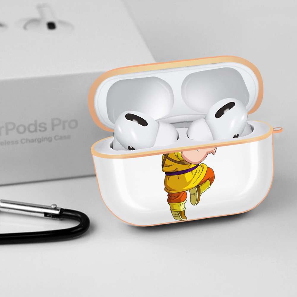 ドラゴンボール クリリン DRAGON BALL krillin 【AirPods Pro用】ハードシェル保護ケース｜耐衝撃・防指紋・カラビナ付き商品仕様