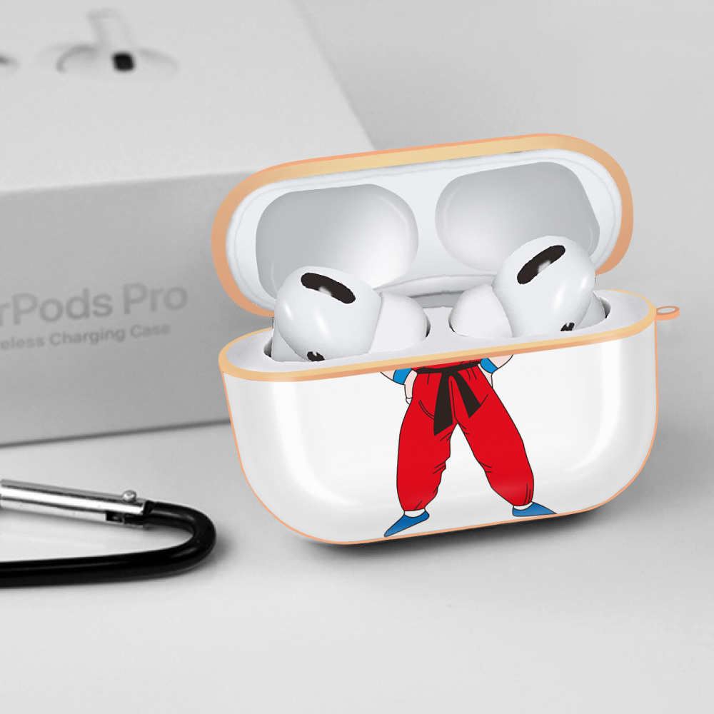 ドラゴンボール クリリン DRAGON BALL krillin 【AirPods Pro用】ハードシェル保護ケース｜耐衝撃・防指紋・カラビナ付き商品仕様