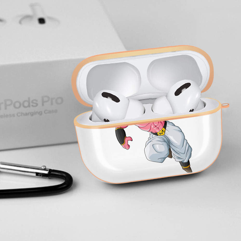 ドラゴンボール 魔人ブウ DRAGON BALL Majin Buu 【AirPods Pro用】ハードシェル保護ケース｜耐衝撃・防指紋・カラビナ付き商品仕様